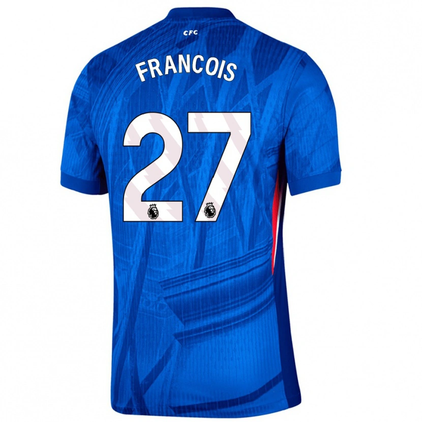 Danxen Dětské Oriane Jean-François #27 Modrá Bílá Domů Hráčské Dresy 2025/26 Dres