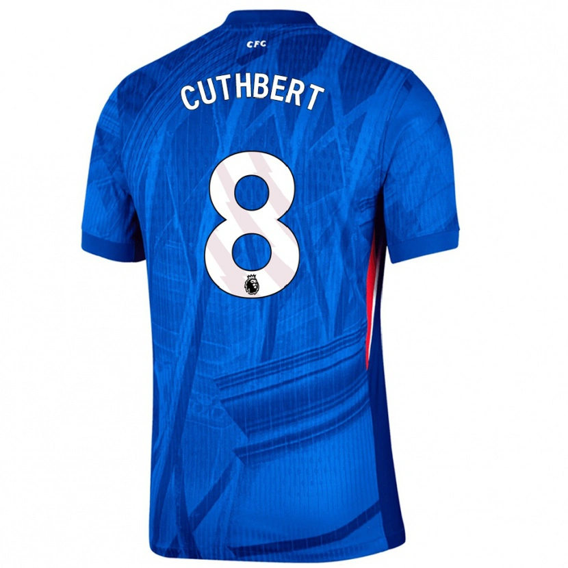 Danxen Dětské Erin Cuthbert #8 Modrá Bílá Domů Hráčské Dresy 2025/26 Dres
