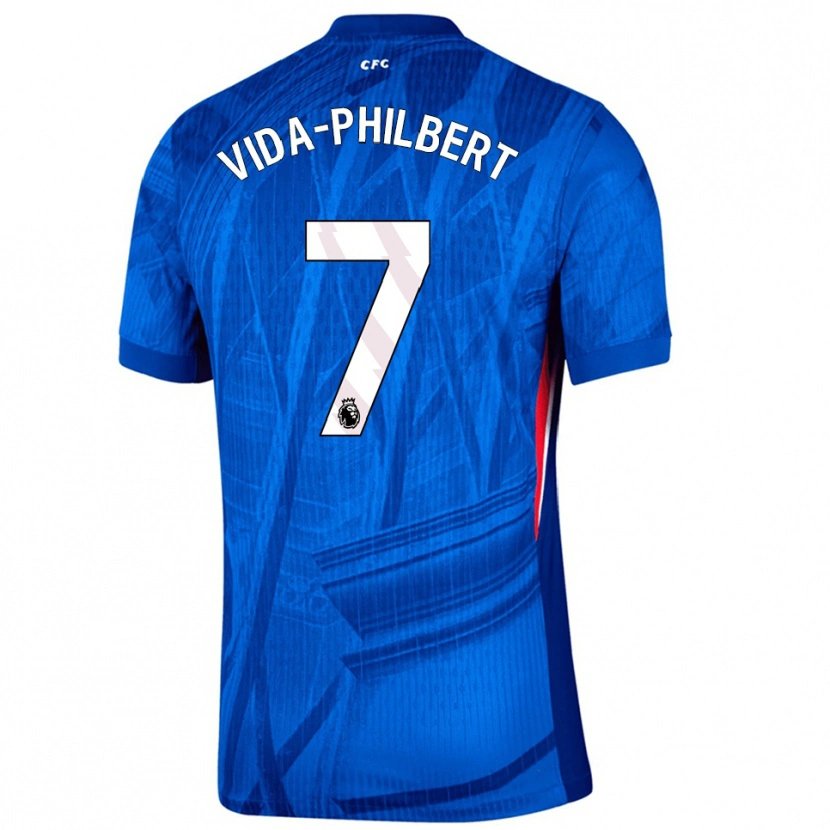 Danxen Dětské Joel Philbert #7 Modrá Bílá Domů Hráčské Dresy 2025/26 Dres