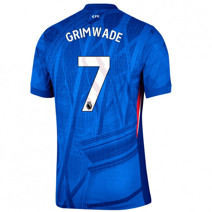 Danxen Dětské Heze Grimwade #7 Modrá Bílá Domů Hráčské Dresy 2025/26 Dres
