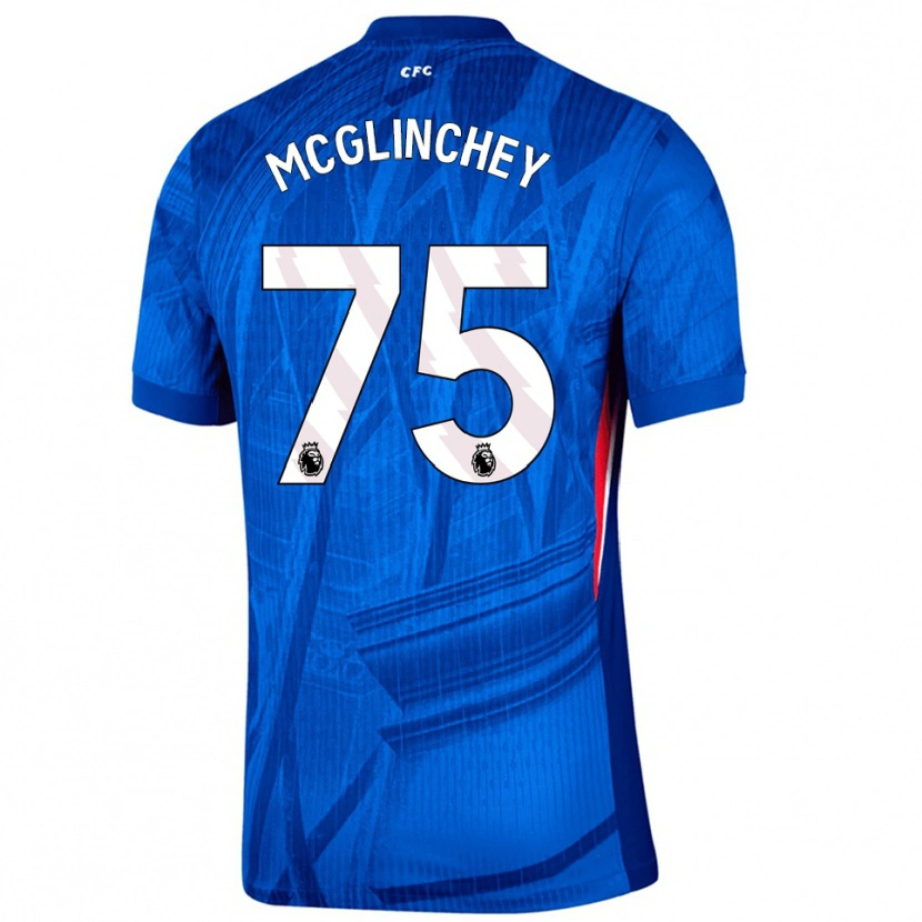 Danxen Dětské Harry Mcglinchey #75 Modrá Bílá Domů Hráčské Dresy 2025/26 Dres