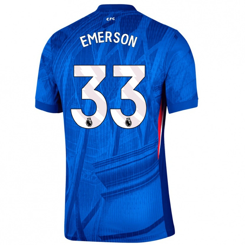 Danxen Dětské Emerson #33 Modrá Bílá Domů Hráčské Dresy 2025/26 Dres