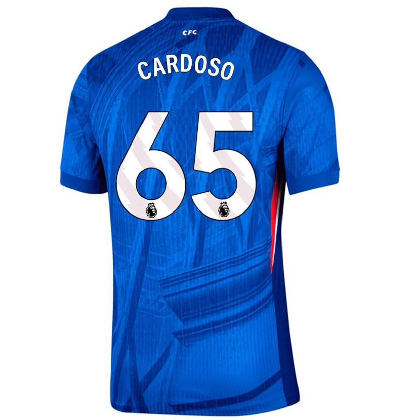 Danxen Dětské Leo Cardoso #65 Modrá Bílá Domů Hráčské Dresy 2025/26 Dres