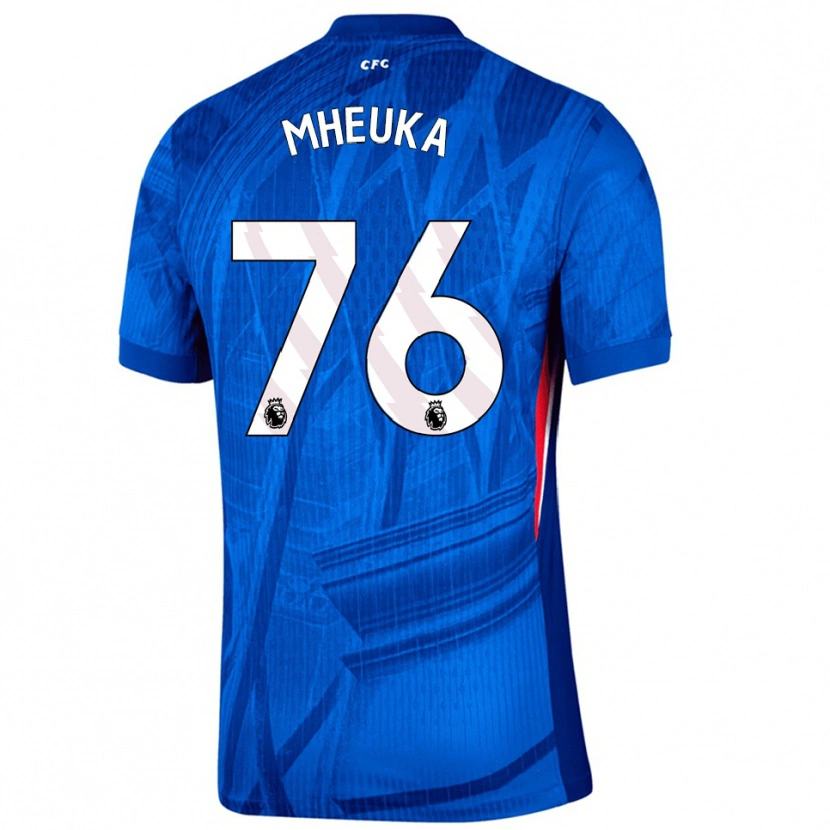 Danxen Dětské Shumaira Mheuka #76 Modrá Bílá Domů Hráčské Dresy 2025/26 Dres