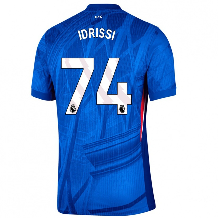 Danxen Dětské Yahya Idrissi #74 Modrá Bílá Domů Hráčské Dresy 2025/26 Dres