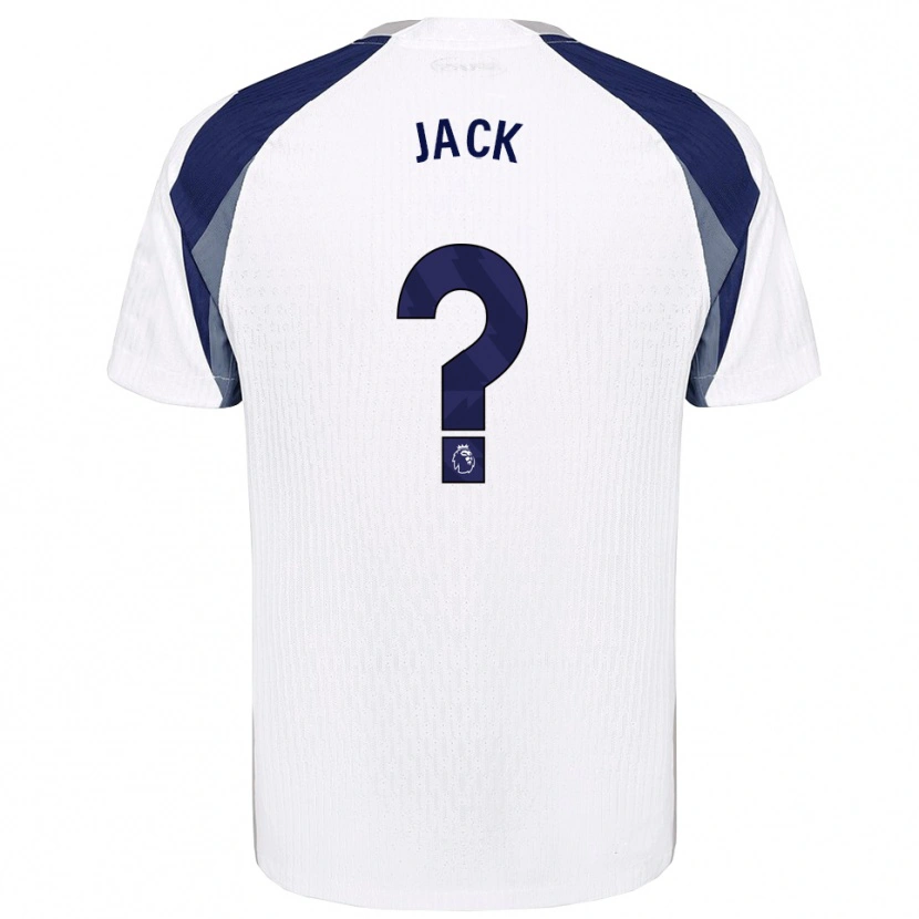 Danxen Dětské Mikel Jack #0 Bílá Tmavě Modrá Domů Hráčské Dresy 2025/26 Dres