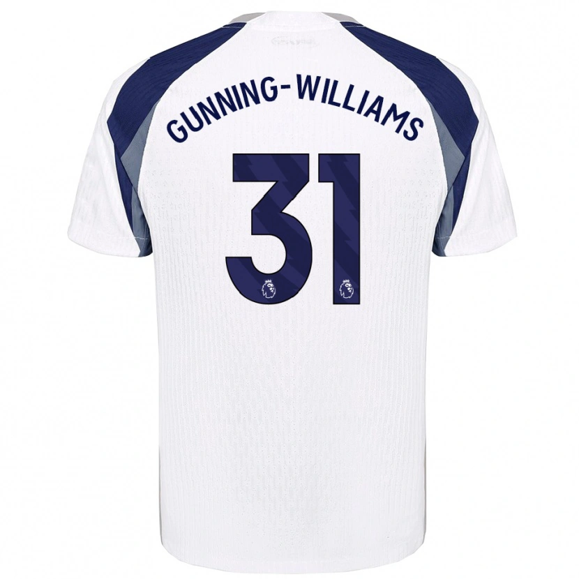 Danxen Dětské Lenna Gunning-Williams #31 Bílá Tmavě Modrá Domů Hráčské Dresy 2025/26 Dres