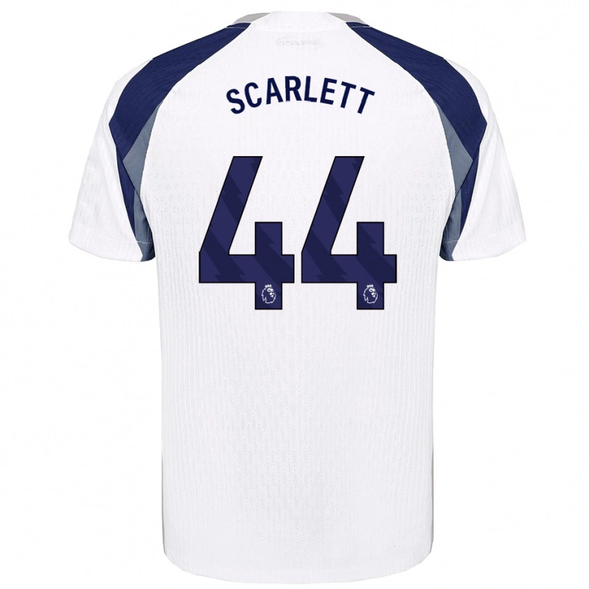 Danxen Dětské Dane Scarlett #44 Bílá Tmavě Modrá Domů Hráčské Dresy 2025/26 Dres