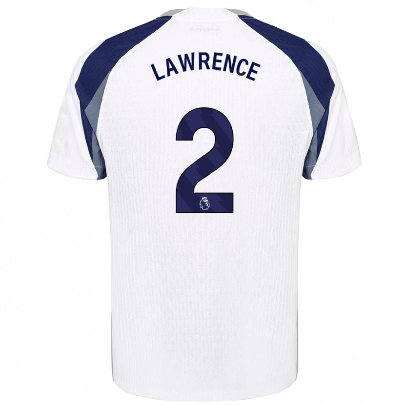 Danxen Dětské Donte Lawrence #2 Bílá Tmavě Modrá Domů Hráčské Dresy 2025/26 Dres