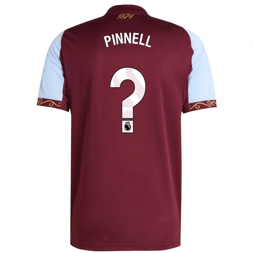 Danxen Dětské Harry Pinnell #0 Burgundská Nebesky Modrá Domů Hráčské Dresy 2025/26 Dres