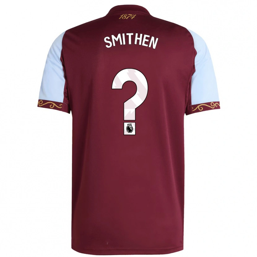 Danxen Dětské Tay'veon Smithen #0 Burgundská Nebesky Modrá Domů Hráčské Dresy 2025/26 Dres