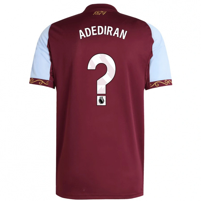 Danxen Dětské Daniel Adediran #0 Burgundská Nebesky Modrá Domů Hráčské Dresy 2025/26 Dres