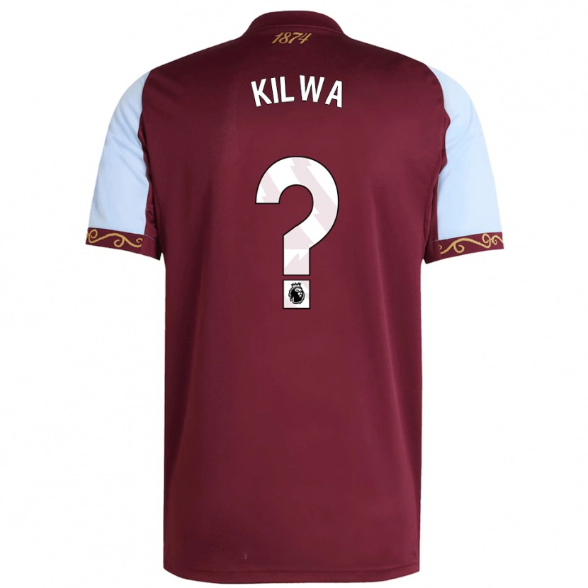Danxen Dětské Heaven Kilwa #0 Burgundská Nebesky Modrá Domů Hráčské Dresy 2025/26 Dres