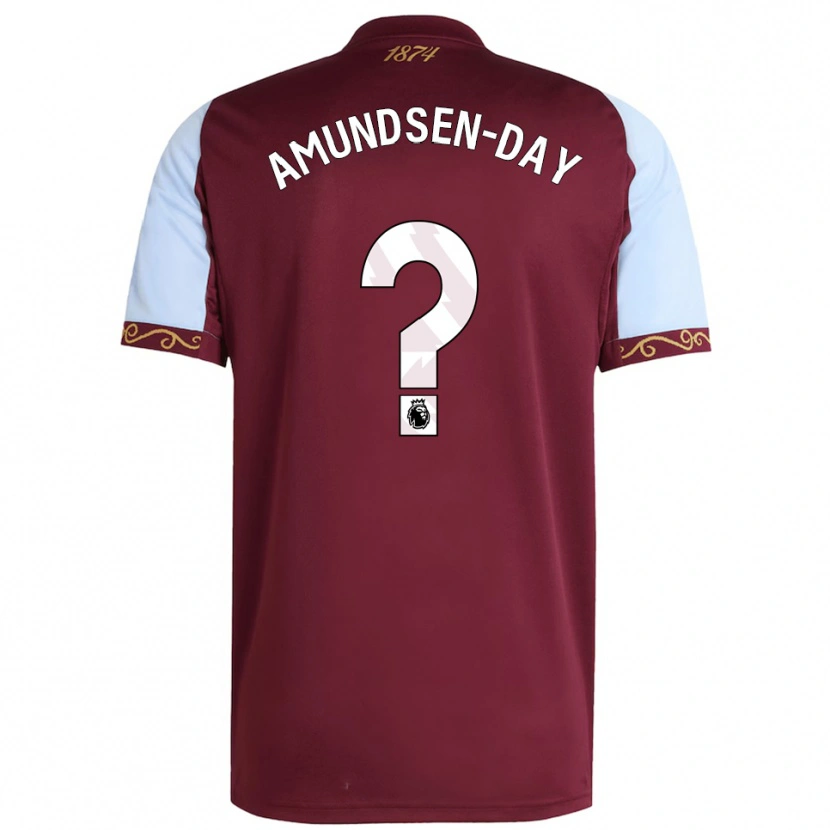 Danxen Dětské Ethan Amundsen-Day #0 Burgundská Nebesky Modrá Domů Hráčské Dresy 2025/26 Dres