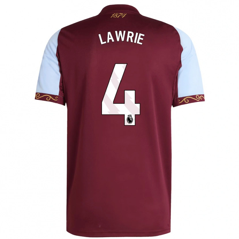 Danxen Dětské Freddie Lawrie #4 Burgundská Nebesky Modrá Domů Hráčské Dresy 2025/26 Dres