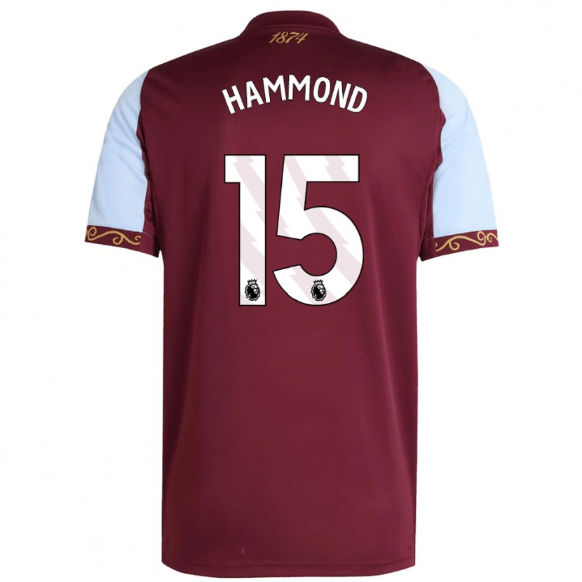 Danxen Dětské Rio Hammond #15 Burgundská Nebesky Modrá Domů Hráčské Dresy 2025/26 Dres