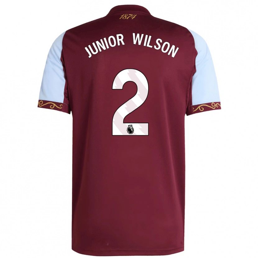 Danxen Dětské Junior Wilson #2 Burgundská Nebesky Modrá Domů Hráčské Dresy 2025/26 Dres
