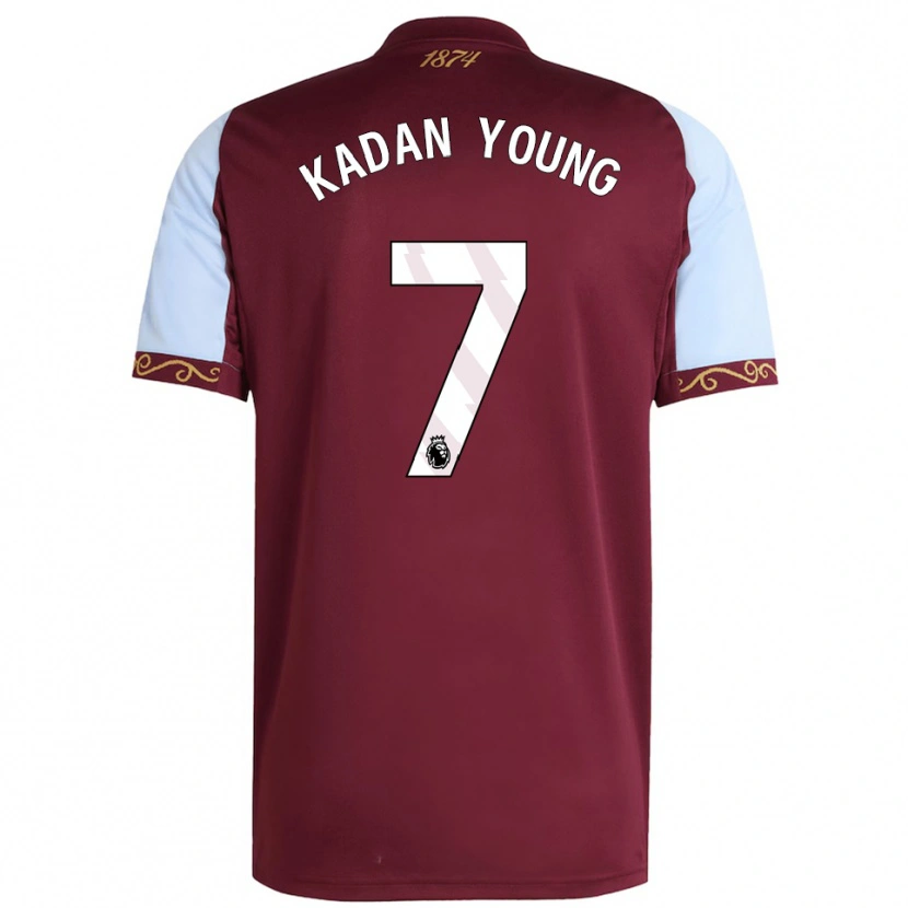Danxen Dětské Kadan Young #7 Burgundská Nebesky Modrá Domů Hráčské Dresy 2025/26 Dres