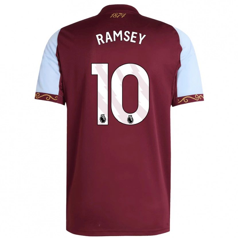 Danxen Dětské Cole Ramsey #10 Burgundská Nebesky Modrá Domů Hráčské Dresy 2025/26 Dres