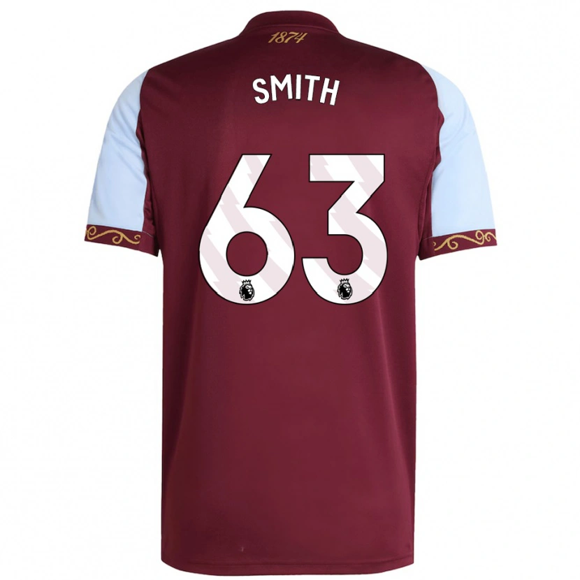 Danxen Dětské Kerr Smith #63 Burgundská Nebesky Modrá Domů Hráčské Dresy 2025/26 Dres