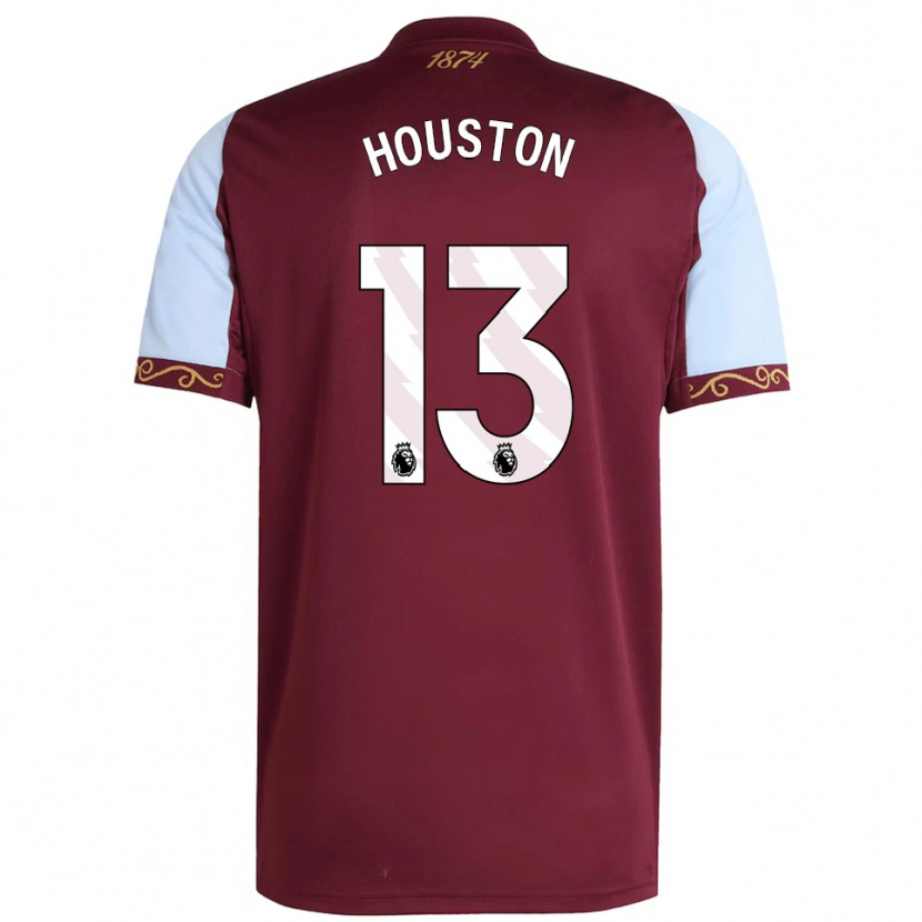 Danxen Dětské Theo Houston #13 Burgundská Nebesky Modrá Domů Hráčské Dresy 2025/26 Dres