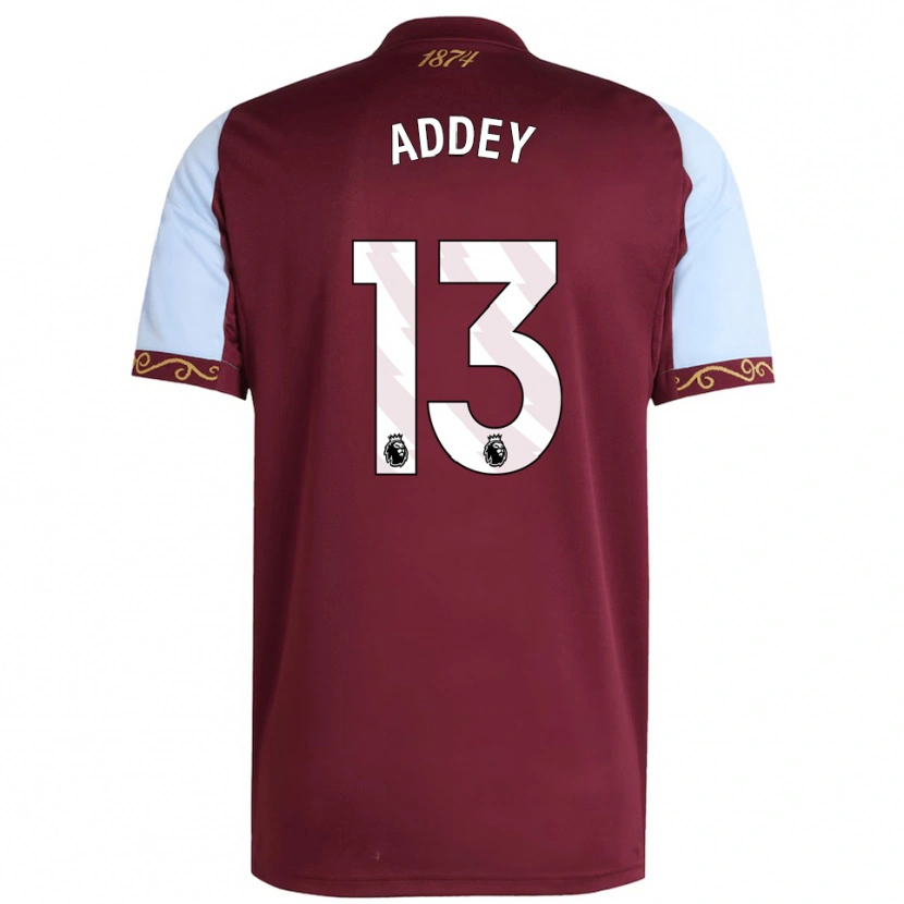 Danxen Dětské Farid Addey #13 Burgundská Nebesky Modrá Domů Hráčské Dresy 2025/26 Dres