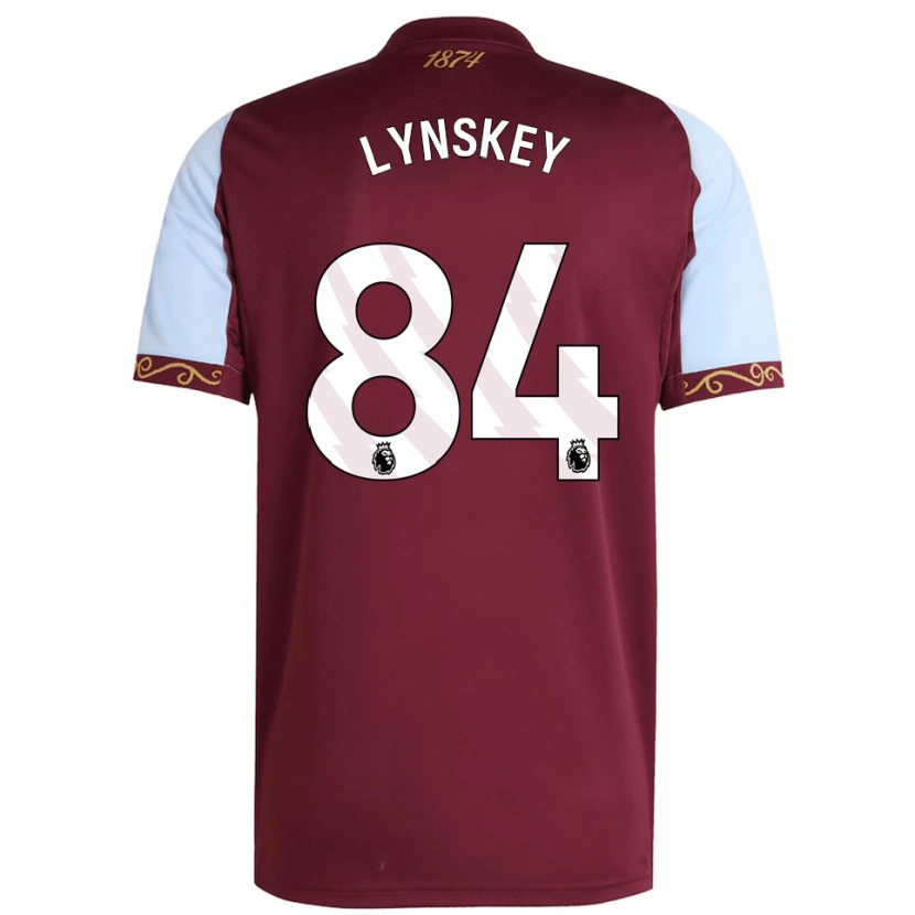 Danxen Dětské Alfie Lynskey #84 Burgundská Nebesky Modrá Domů Hráčské Dresy 2025/26 Dres