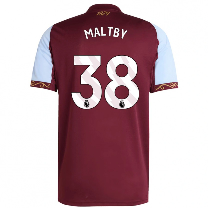 Danxen Dětské Rachel Maltby #38 Burgundská Nebesky Modrá Domů Hráčské Dresy 2025/26 Dres
