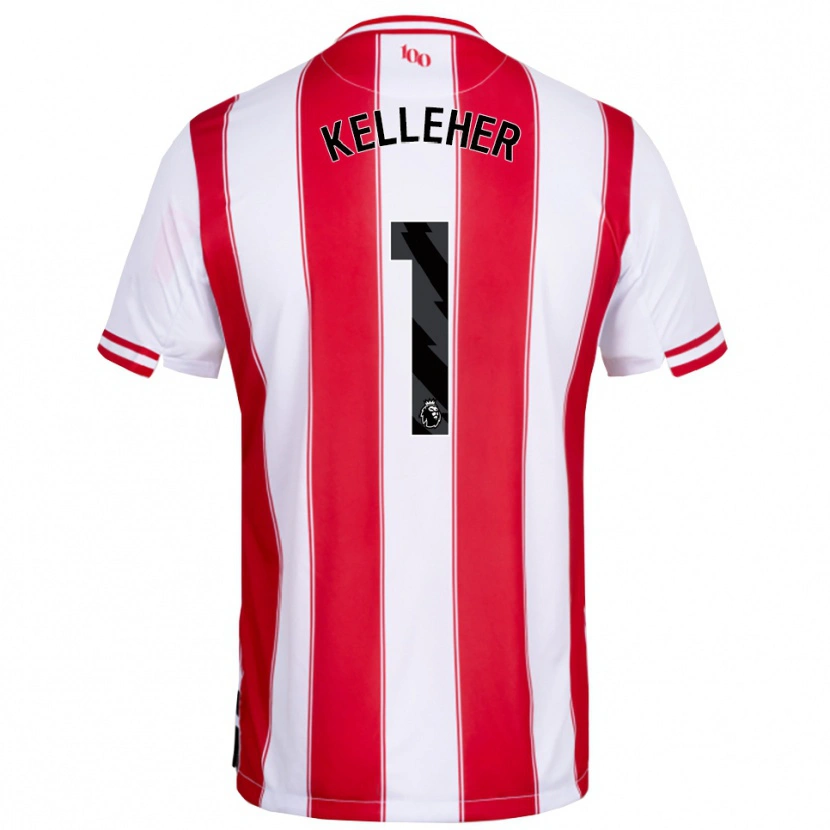 Danxen Dětské Caoimhín Kelleher #1 Červená Bílá Domů Hráčské Dresy 2025/26 Dres