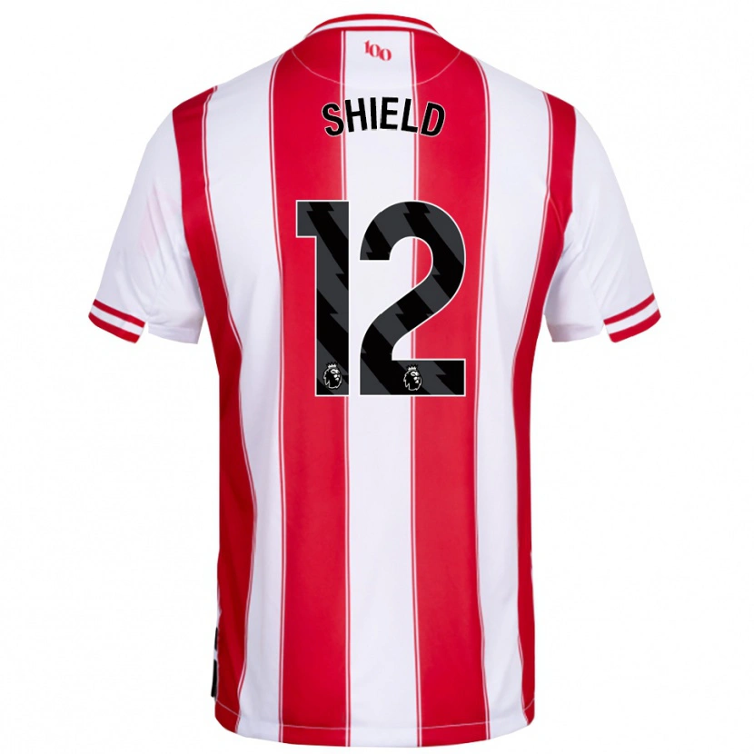 Danxen Dětské Ollie Shield #12 Červená Bílá Domů Hráčské Dresy 2025/26 Dres