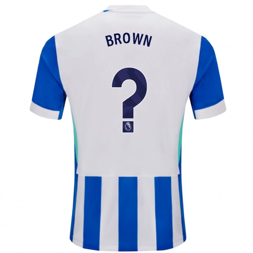 Danxen Dětské Harrison Brown #0 Modrá Bílá Domů Hráčské Dresy 2025/26 Dres
