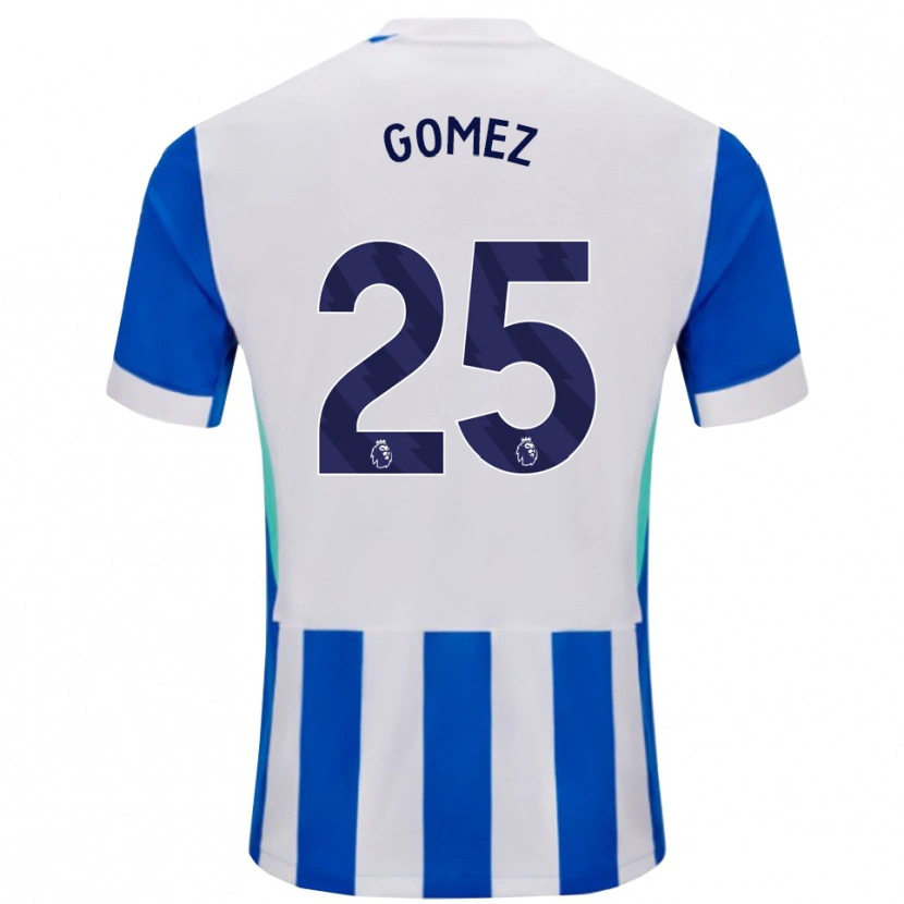 Danxen Dětské Diego Gómez #25 Modrá Bílá Domů Hráčské Dresy 2025/26 Dres