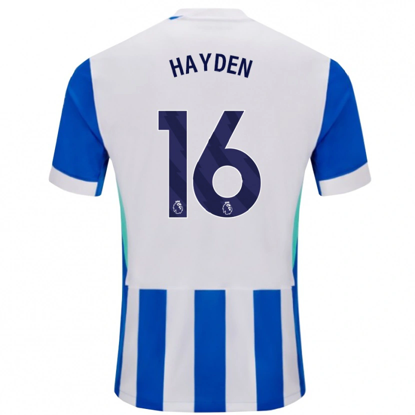 Danxen Dětské Matthew Hayden #16 Modrá Bílá Domů Hráčské Dresy 2025/26 Dres