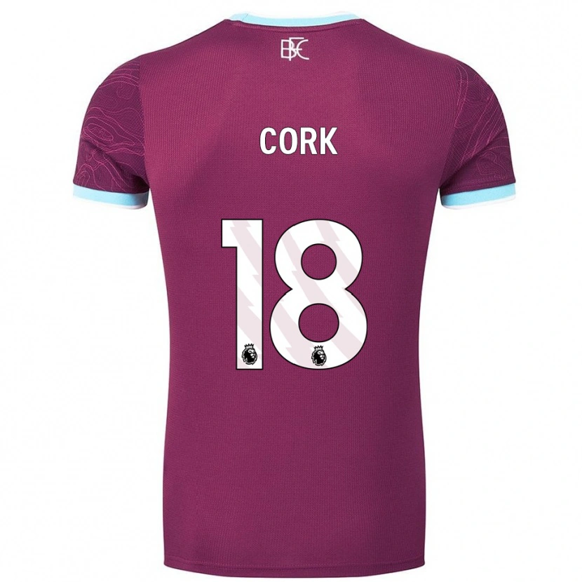 Danxen Dětské Jack Cork #18 Burgundská Nebesky Modrá Domů Hráčské Dresy 2025/26 Dres