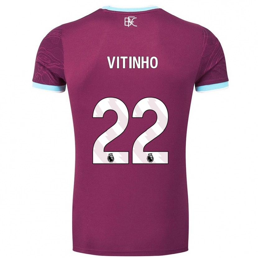 Danxen Dětské Vitinho #22 Burgundská Nebesky Modrá Domů Hráčské Dresy 2025/26 Dres