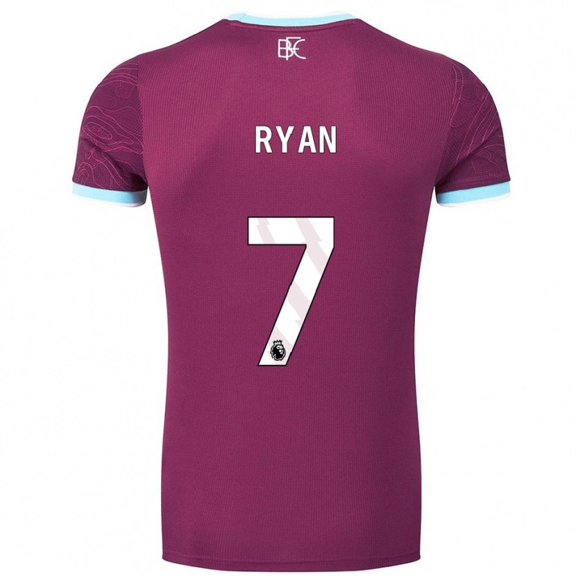Danxen Dětské Kamarni Ryan #7 Burgundská Nebesky Modrá Domů Hráčské Dresy 2025/26 Dres