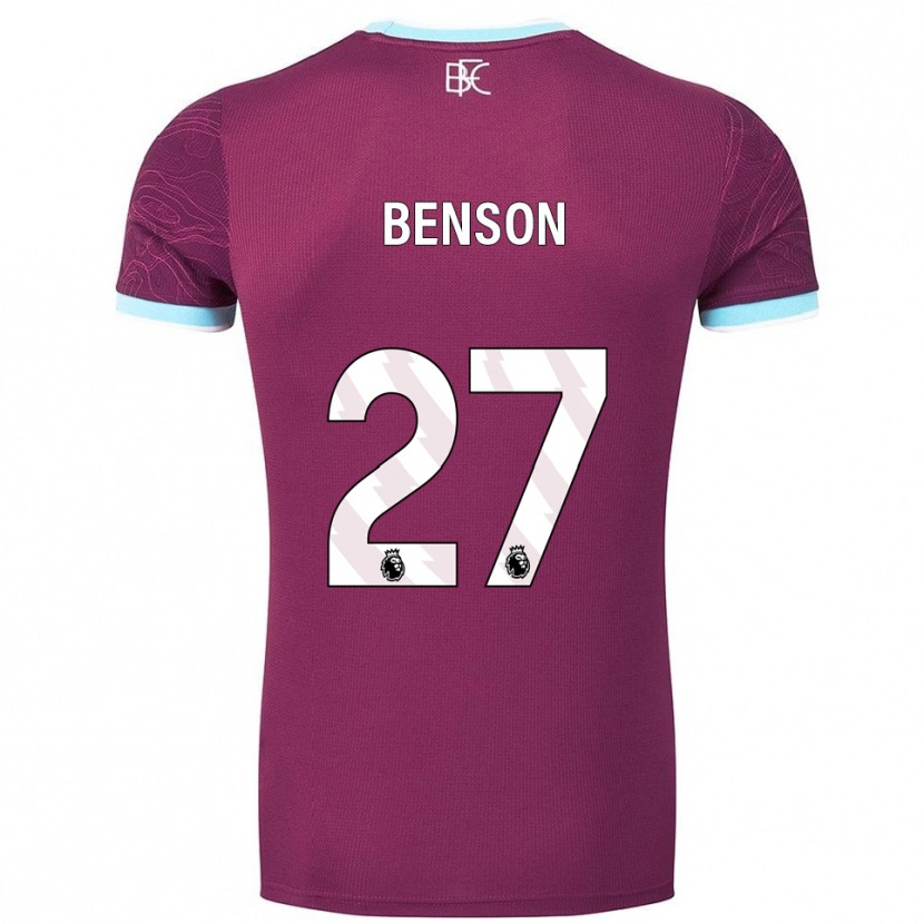 Danxen Dětské Benson Manuel #27 Burgundská Nebesky Modrá Domů Hráčské Dresy 2025/26 Dres