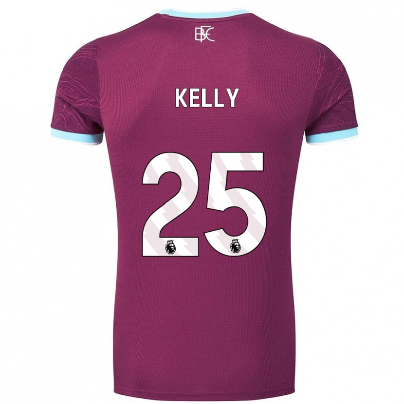 Danxen Dětské Aimee Kelly #25 Burgundská Nebesky Modrá Domů Hráčské Dresy 2025/26 Dres