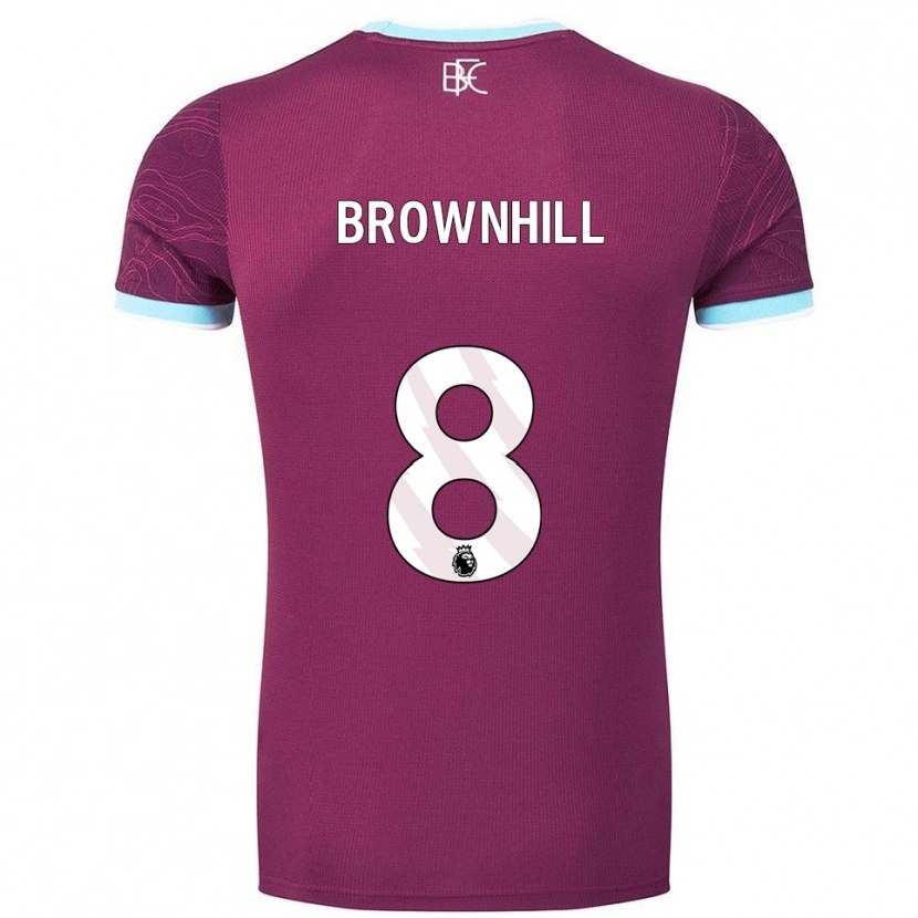 Danxen Dětské Josh Brownhill #8 Burgundská Nebesky Modrá Domů Hráčské Dresy 2025/26 Dres
