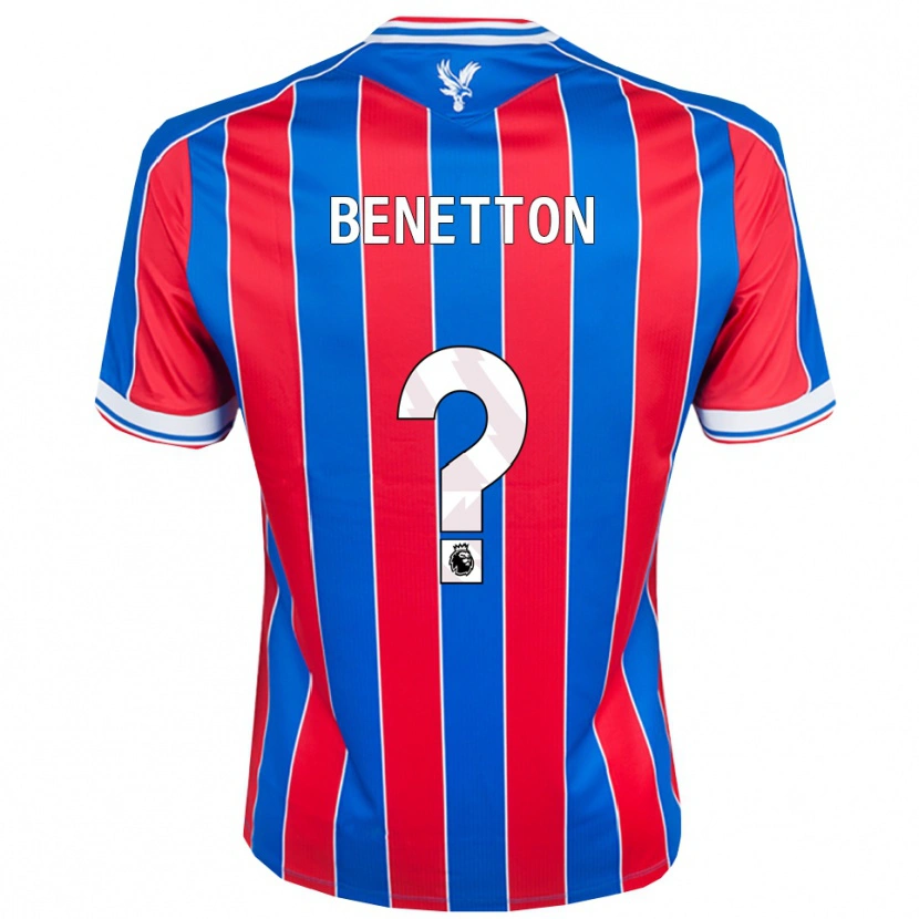 Danxen Dětské Lucca Benetton #0 Modrá Červená Bílá Domů Hráčské Dresy 2025/26 Dres