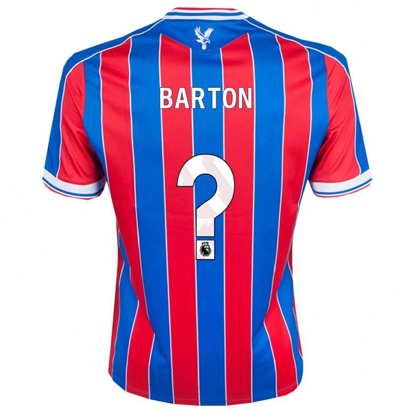 Danxen Dětské Kalani Barton #0 Modrá Červená Bílá Domů Hráčské Dresy 2025/26 Dres