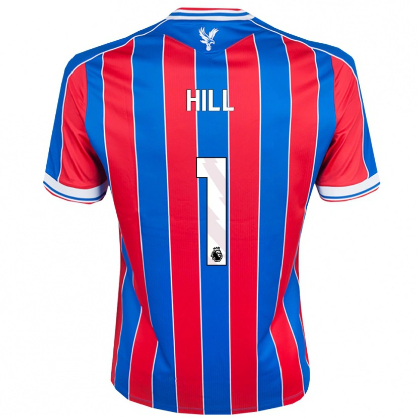 Danxen Dětské Marcus Hill #1 Modrá Červená Bílá Domů Hráčské Dresy 2025/26 Dres