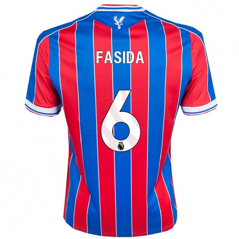 Danxen Dětské Jacob Fasida #6 Modrá Červená Bílá Domů Hráčské Dresy 2025/26 Dres