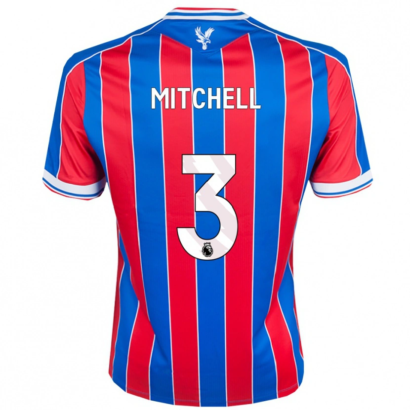Danxen Dětské Tyrick Mitchell #3 Modrá Červená Bílá Domů Hráčské Dresy 2025/26 Dres