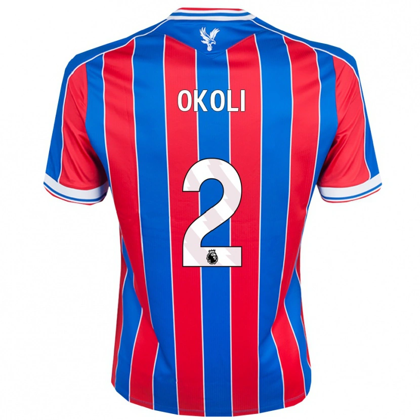 Danxen Dětské Chuks Okoli #2 Modrá Červená Bílá Domů Hráčské Dresy 2025/26 Dres