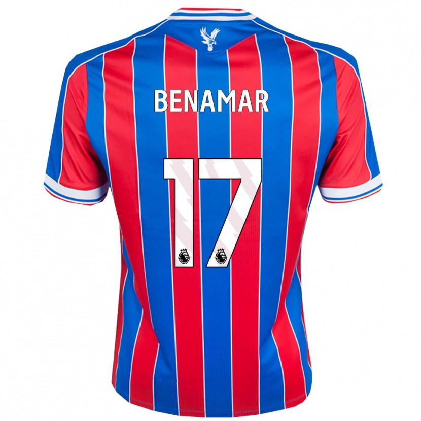Danxen Dětské Dean Benamar #17 Modrá Červená Bílá Domů Hráčské Dresy 2025/26 Dres