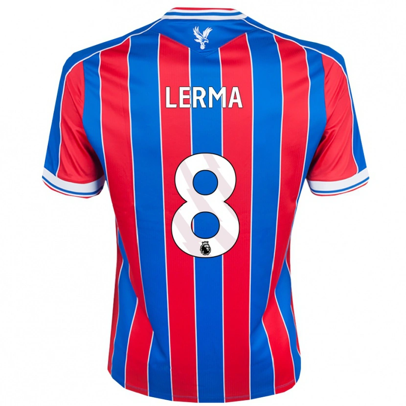 Danxen Dětské Jefferson Lerma #8 Modrá Červená Bílá Domů Hráčské Dresy 2025/26 Dres