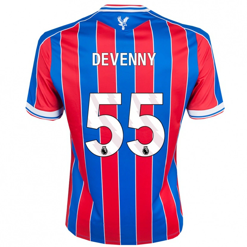 Danxen Dětské Justin Devenny #55 Modrá Červená Bílá Domů Hráčské Dresy 2025/26 Dres