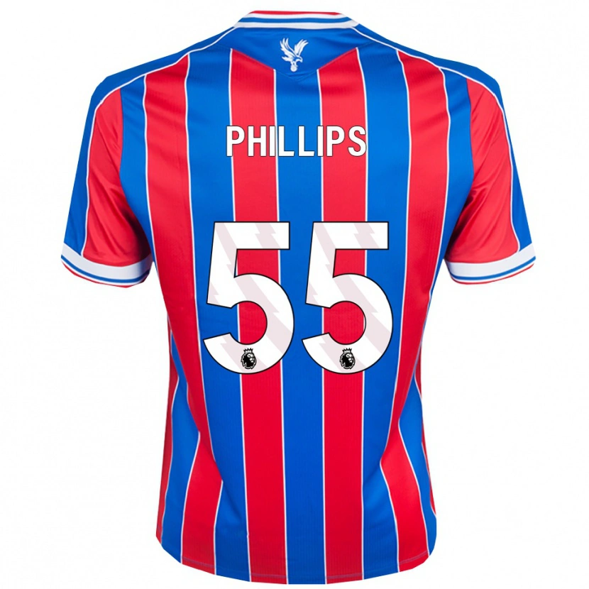 Danxen Dětské Killian Phillips #55 Modrá Červená Bílá Domů Hráčské Dresy 2025/26 Dres