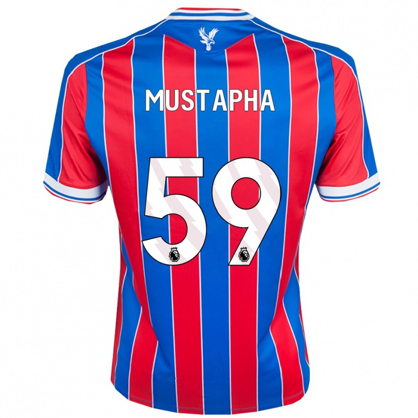 Danxen Dětské Hindolo Mustapha #59 Modrá Červená Bílá Domů Hráčské Dresy 2025/26 Dres